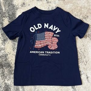 Old Navy 2021 “American Tradition” Flag Tee Unisex 4T